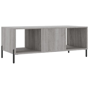 Τραπεζάκι Σαλονιού Γκρι Sonoma 102x50x40 εκ. Επεξεργασμένο Ξύλο