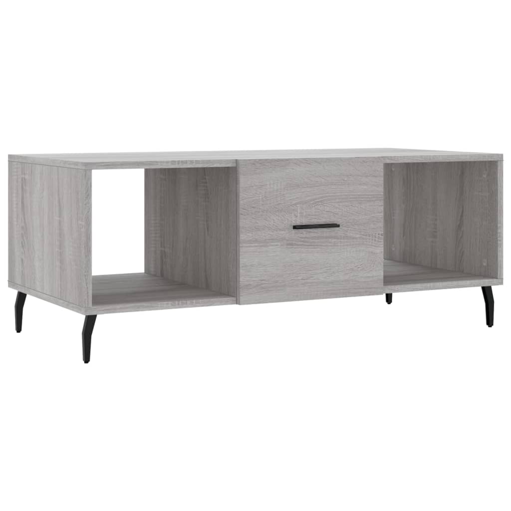 Τραπεζάκι Σαλονιού Γκρι Sonoma 102x50x40 εκ. Επεξεργασμένο Ξύλο