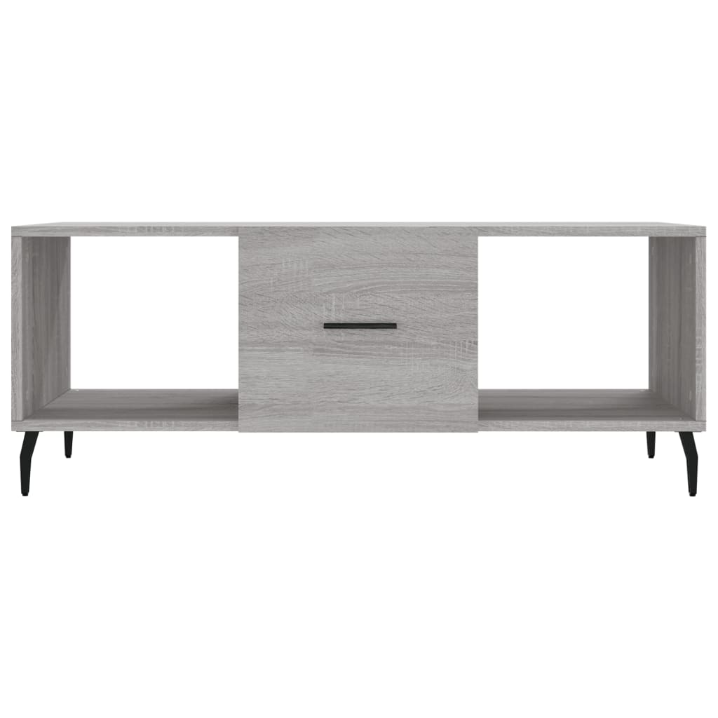 Τραπεζάκι Σαλονιού Γκρι Sonoma 102x50x40 εκ. Επεξεργασμένο Ξύλο