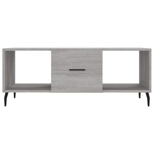 Τραπεζάκι Σαλονιού Γκρι Sonoma 102x50x40 εκ. Επεξεργασμένο Ξύλο