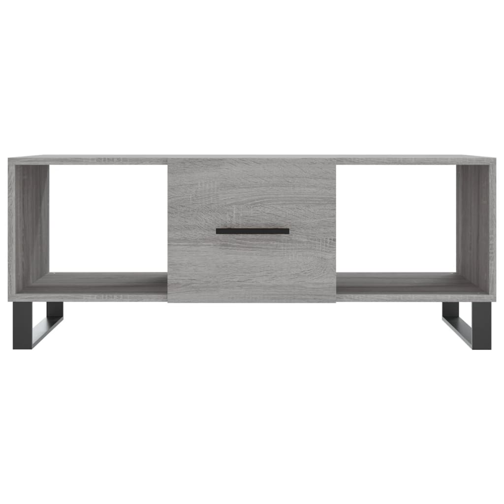 Τραπεζάκι Σαλονιού Γκρι Sonoma 102x50x40 εκ. Επεξεργασμένο Ξύλο