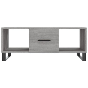 Τραπεζάκι Σαλονιού Γκρι Sonoma 102x50x40 εκ. Επεξεργασμένο Ξύλο