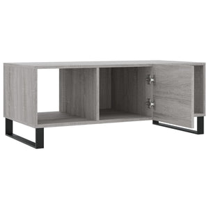 Τραπεζάκι Σαλονιού Γκρι Sonoma 102x50x40 εκ. Επεξεργασμένο Ξύλο