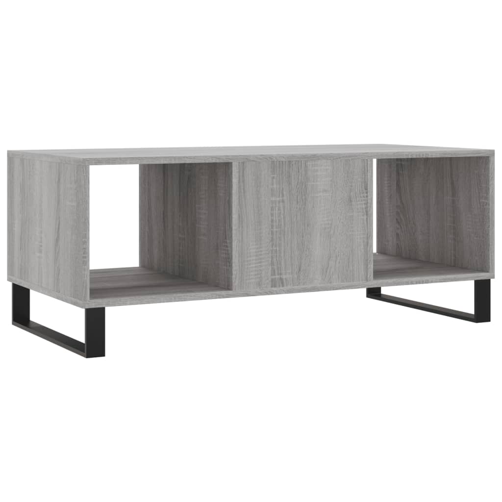 Τραπεζάκι Σαλονιού Γκρι Sonoma 102x50x40 εκ. Επεξεργασμένο Ξύλο