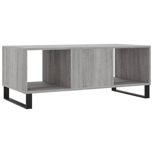 Τραπεζάκι Σαλονιού Γκρι Sonoma 102x50x40 εκ. Επεξεργασμένο Ξύλο