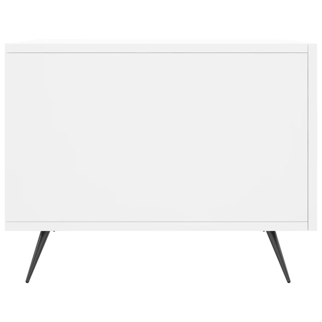 Τραπεζάκια Σαλονιού 2 τεμ. Λευκά 50x50x40 εκ Επεξεργασμένο Ξύλο