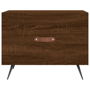 Τραπεζάκια Σαλονιού 2 τεμ Brown Oak 50x50x40 εκ Επεξ. Ξύλο