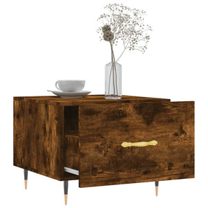 Τραπεζάκια Σαλονιού 2 τεμ Καπνιστή Oak 50x50x40 εκ Επεξ. Ξύλο
