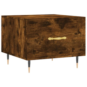Τραπεζάκια Σαλονιού 2 τεμ Καπνιστή Oak 50x50x40 εκ Επεξ. Ξύλο