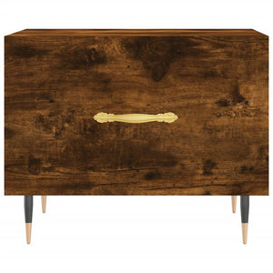 Τραπεζάκια Σαλονιού 2 τεμ Καπνιστή Oak 50x50x40 εκ Επεξ. Ξύλο