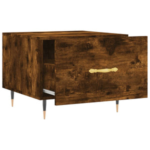 Τραπεζάκια Σαλονιού 2 τεμ Καπνιστή Oak 50x50x40 εκ Επεξ. Ξύλο