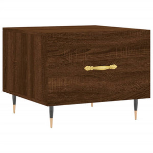 Τραπεζάκια Σαλονιού 2 τεμ Brown Oak 50x50x40 εκ Επεξ. Ξύλο