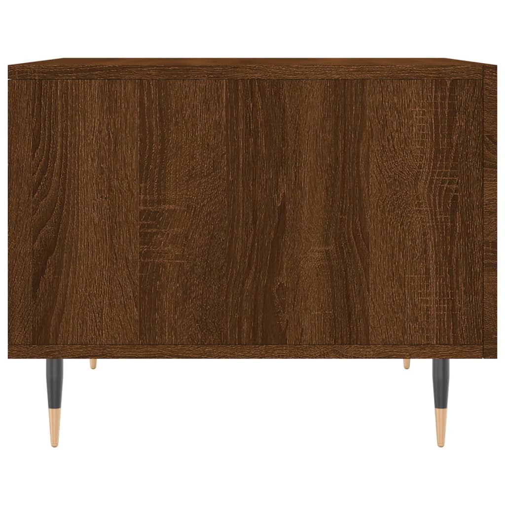 Τραπεζάκια Σαλονιού 2 τεμ Brown Oak 50x50x40 εκ Επεξ. Ξύλο