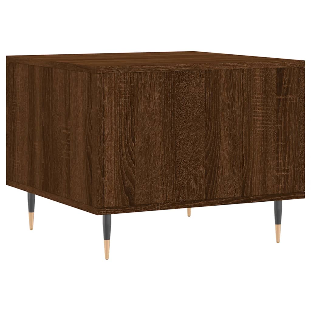 Τραπεζάκια Σαλονιού 2 τεμ Brown Oak 50x50x40 εκ Επεξ. Ξύλο