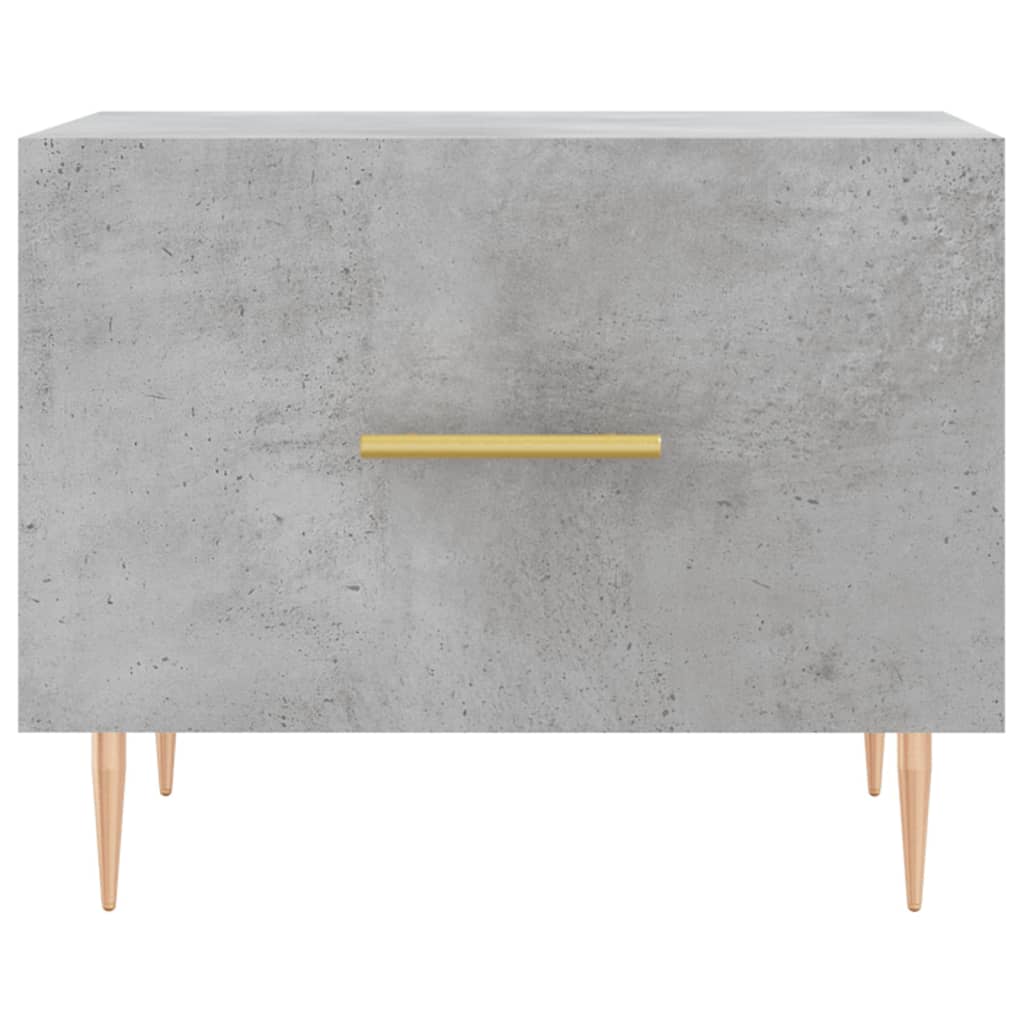 Τραπεζάκι Σαλονιού Γκρι Σκυροδ. 50 x 50 x 40 εκ. Επεξεργ. Ξύλο