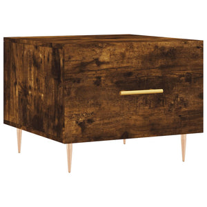 Τραπεζάκια Σαλονιού 2 τεμ Καπνιστή Oak 50x50x40 εκ Επεξ. Ξύλο