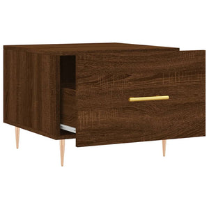 Τραπεζάκια Σαλονιού 2 τεμ Brown Oak 50x50x40 εκ Επεξ. Ξύλο