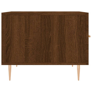 Τραπεζάκια Σαλονιού 2 τεμ Brown Oak 50x50x40 εκ Επεξ. Ξύλο