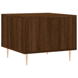 Τραπεζάκια Σαλονιού 2 τεμ Brown Oak 50x50x40 εκ Επεξ. Ξύλο
