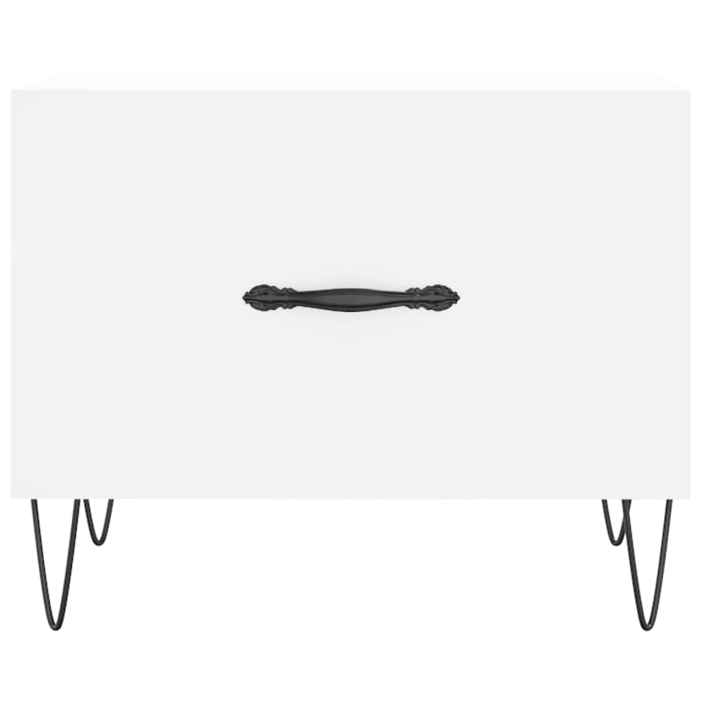 Τραπεζάκι Σαλονιού Λευκό 50 x 50 x 40 εκ. από Επεξεργ. Ξύλο - Pakobazaar