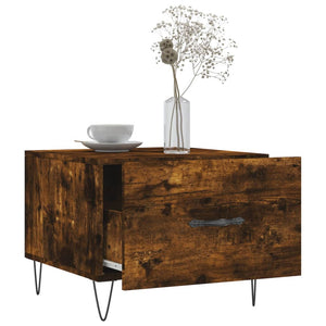 Τραπεζάκια Σαλονιού 2 τεμ Καπνιστή Oak 50x50x40 εκ Επεξ. Ξύλο