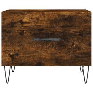 Τραπεζάκια Σαλονιού 2 τεμ Καπνιστή Oak 50x50x40 εκ Επεξ. Ξύλο