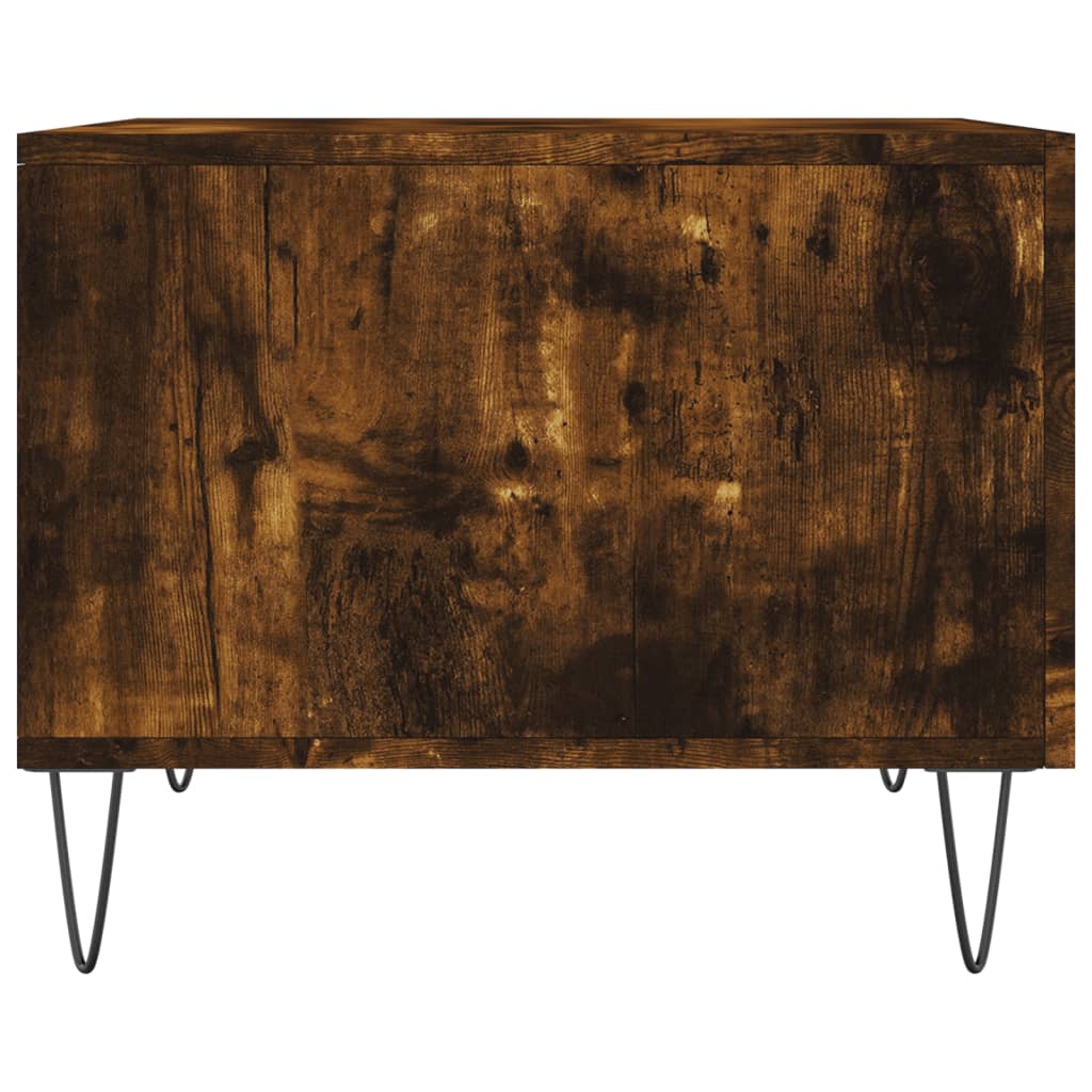 Τραπεζάκια Σαλονιού 2 τεμ Καπνιστή Oak 50x50x40 εκ Επεξ. Ξύλο