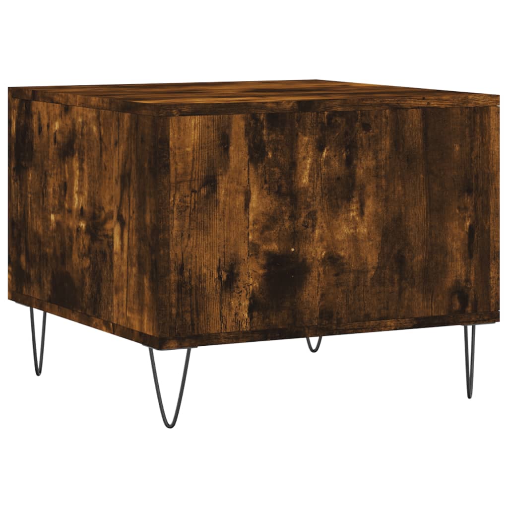 Τραπεζάκια Σαλονιού 2 τεμ Καπνιστή Oak 50x50x40 εκ Επεξ. Ξύλο
