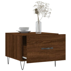 Τραπεζάκια Σαλονιού 2 τεμ Brown Oak 50x50x40 εκ Επεξ. Ξύλο