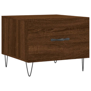 Τραπεζάκια Σαλονιού 2 τεμ Brown Oak 50x50x40 εκ Επεξ. Ξύλο