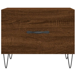 Τραπεζάκια Σαλονιού 2 τεμ Brown Oak 50x50x40 εκ Επεξ. Ξύλο