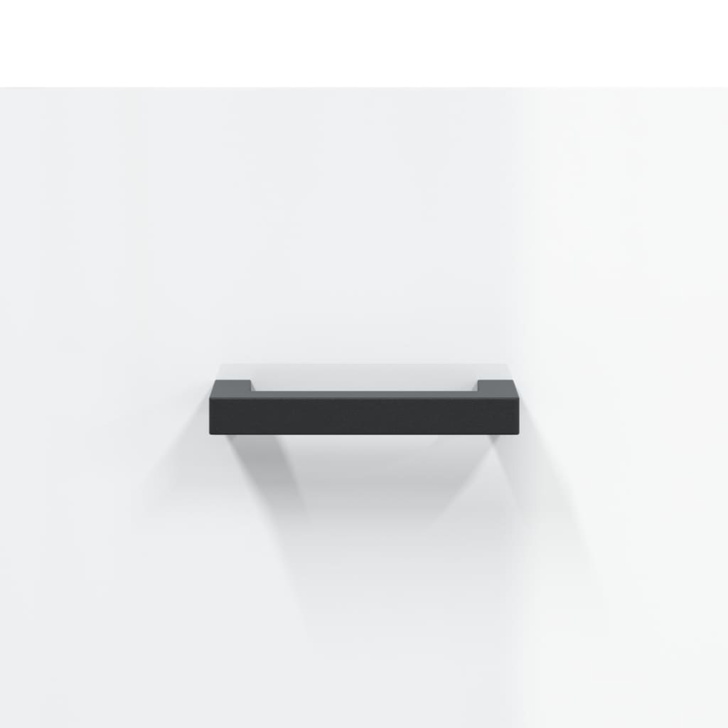 Τραπεζάκι Σαλονιού Γυαλ. Λευκό 50 x 50 x 40 εκ. Επεξεργ. Ξύλο - Pakobazaar