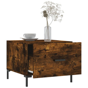 Τραπεζάκια Σαλονιού 2 τεμ Καπνιστή Oak 50x50x40 εκ Επεξ. Ξύλο
