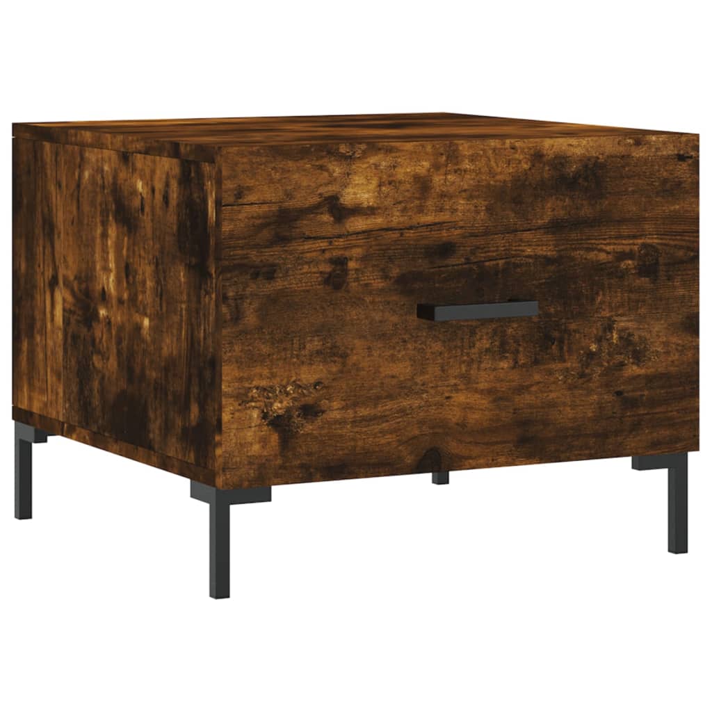 Τραπεζάκια Σαλονιού 2 τεμ Καπνιστή Oak 50x50x40 εκ Επεξ. Ξύλο