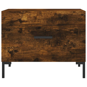 Τραπεζάκια Σαλονιού 2 τεμ Καπνιστή Oak 50x50x40 εκ Επεξ. Ξύλο