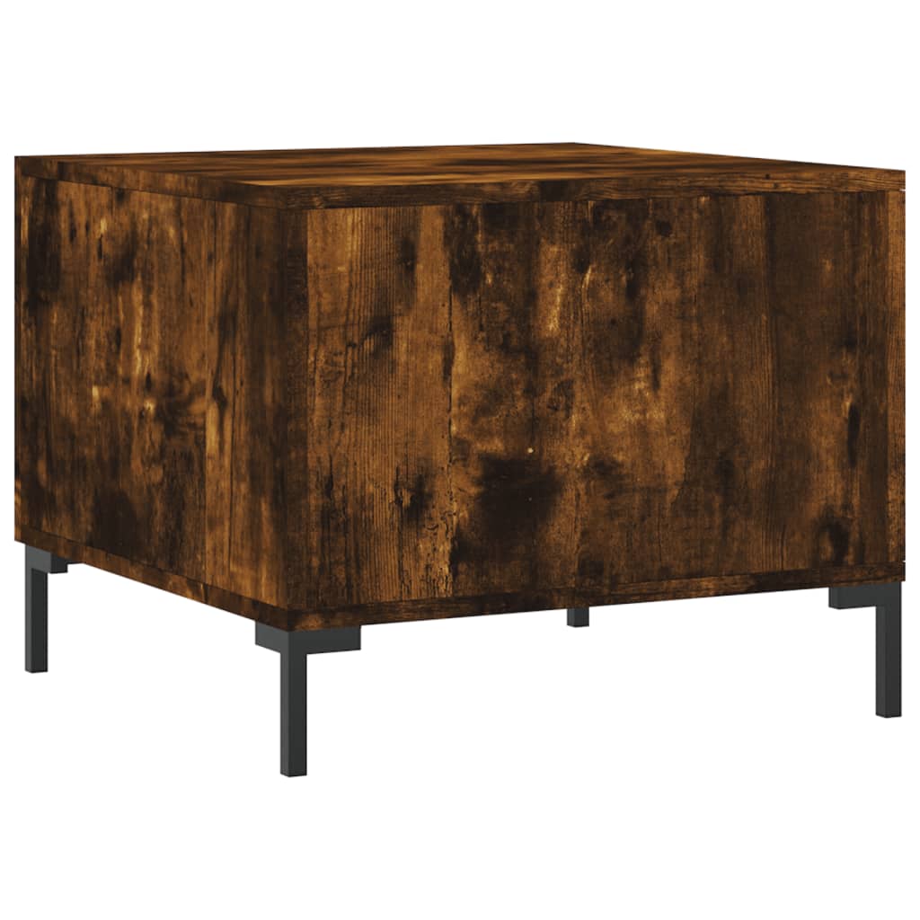 Τραπεζάκια Σαλονιού 2 τεμ Καπνιστή Oak 50x50x40 εκ Επεξ. Ξύλο