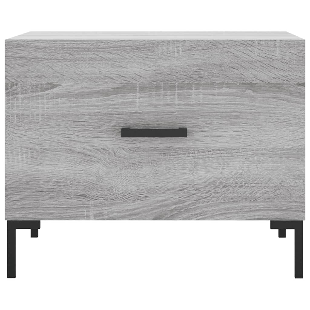 Τραπεζάκι Σαλονιού Γκρι Sonoma 50x50x40 εκ. Επεξεργασμένο Ξύλο