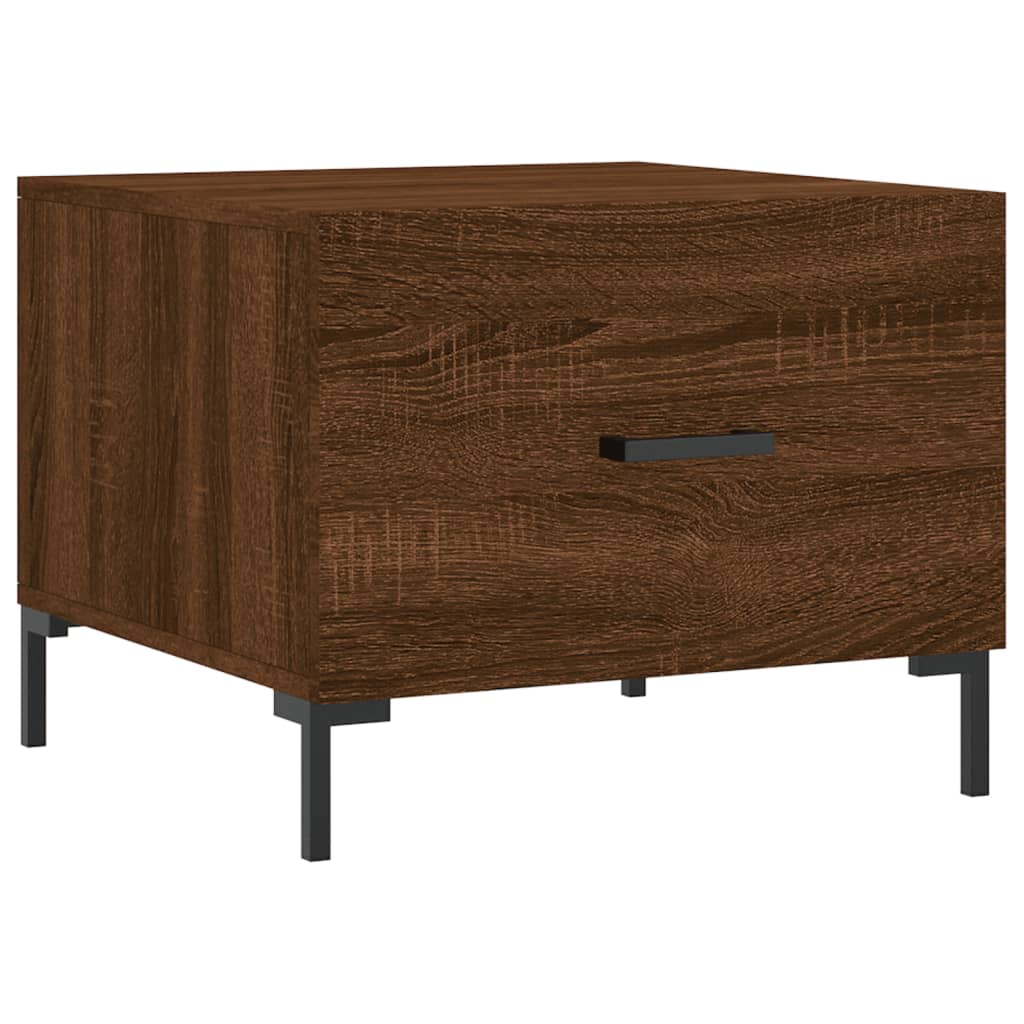 Τραπεζάκια Σαλονιού 2 τεμ Brown Oak 50x50x40 εκ Επεξ. Ξύλο