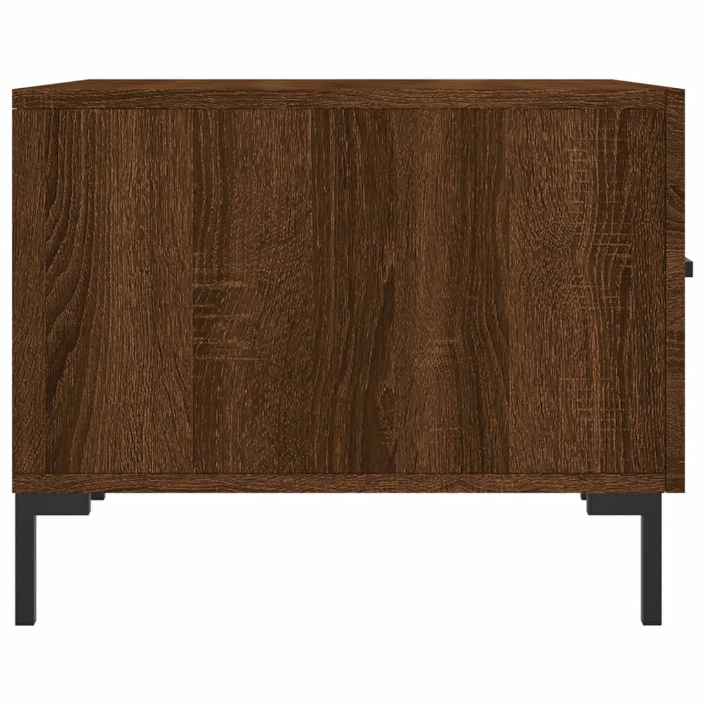 Τραπεζάκια Σαλονιού 2 τεμ Brown Oak 50x50x40 εκ Επεξ. Ξύλο