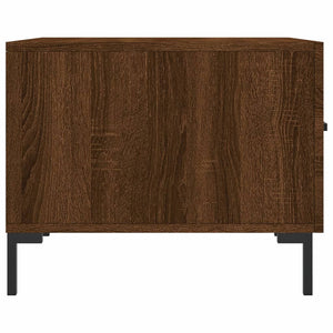 Τραπεζάκια Σαλονιού 2 τεμ Brown Oak 50x50x40 εκ Επεξ. Ξύλο