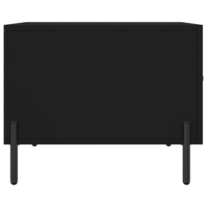 Τραπεζάκια Σαλονιού 2 τεμ. Μαύρα 50x50x40 εκ. Επεξεργ. Ξύλο