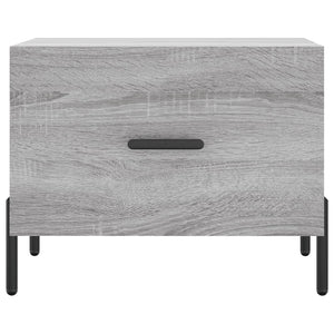 Τραπεζάκια Σαλονιού 2 τεμ Γκρι sonoma 50x50x40 εκ Επεξ. Ξύλο