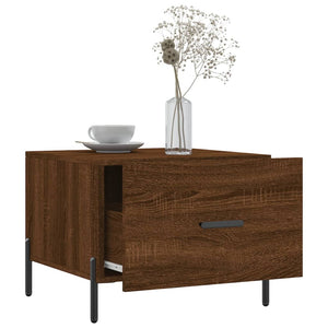 Τραπεζάκια Σαλονιού 2 τεμ Brown Oak 50x50x40 εκ Επεξ. Ξύλο