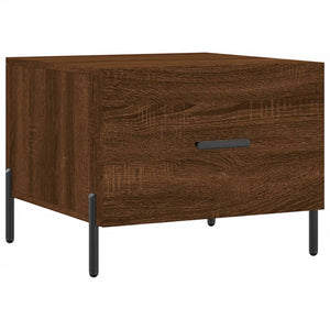 Τραπεζάκια Σαλονιού 2 τεμ Brown Oak 50x50x40 εκ Επεξ. Ξύλο