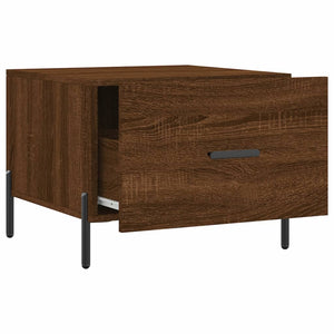 Τραπεζάκια Σαλονιού 2 τεμ Brown Oak 50x50x40 εκ Επεξ. Ξύλο