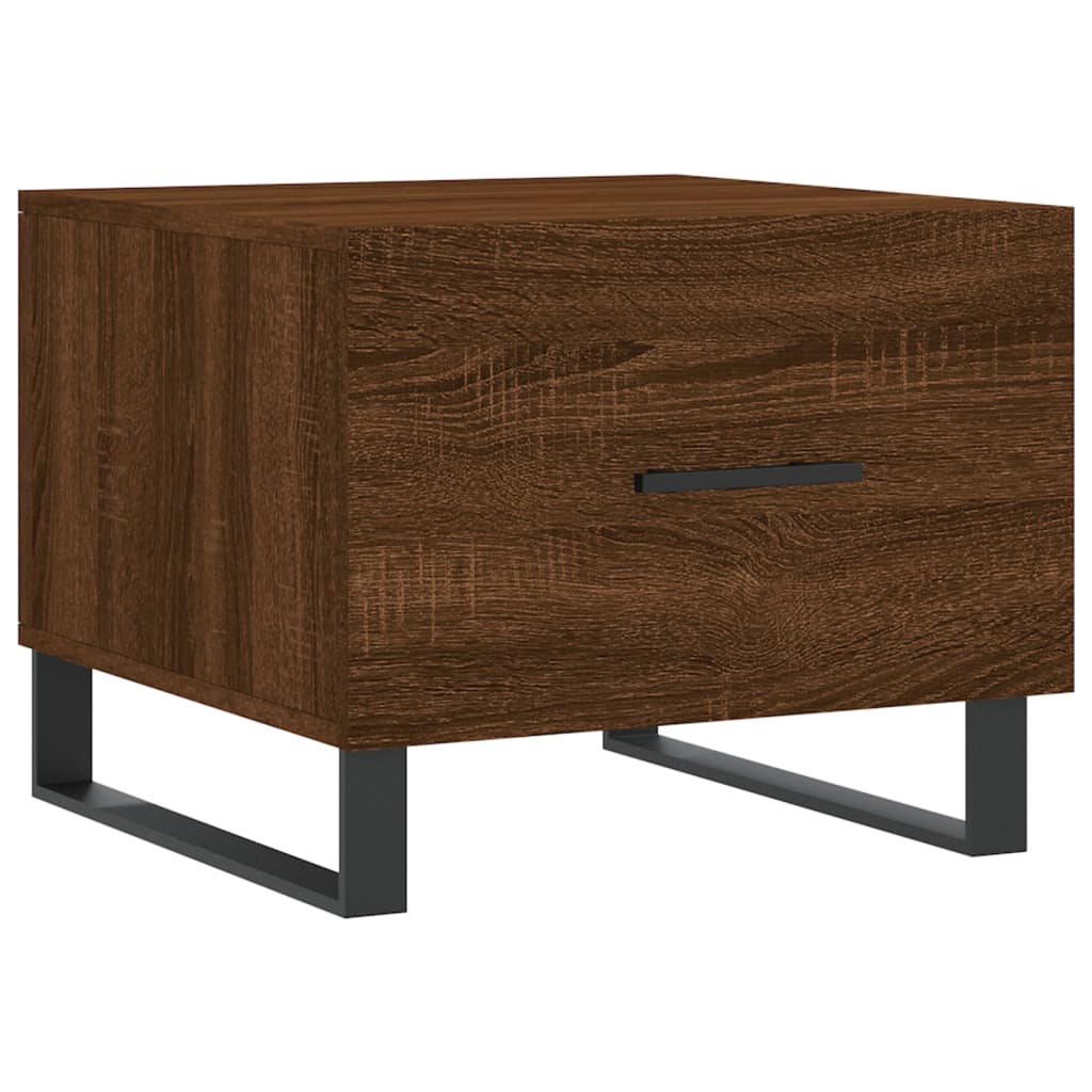 Τραπεζάκια Σαλονιού 2 τεμ Brown Oak 50x50x40 εκ Επεξ. Ξύλο