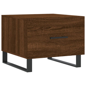 Τραπεζάκια Σαλονιού 2 τεμ Brown Oak 50x50x40 εκ Επεξ. Ξύλο
