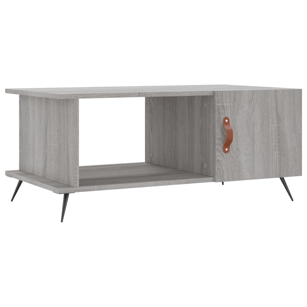 Τραπεζάκι Σαλονιού Γκρι Sonoma 90x50x40 εκ. Επεξεργασμένο Ξύλο - Pakobazaar