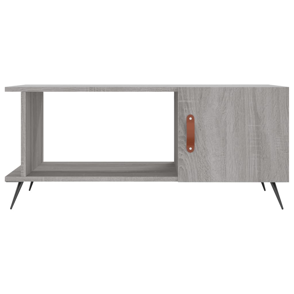 Τραπεζάκι Σαλονιού Γκρι Sonoma 90x50x40 εκ. Επεξεργασμένο Ξύλο - Pakobazaar