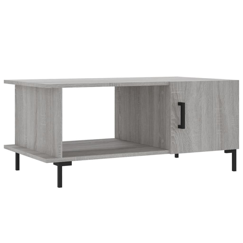 Τραπεζάκι Σαλονιού Γκρι Sonoma 90x50x40 εκ. Επεξεργασμένο Ξύλο - Pakobazaar